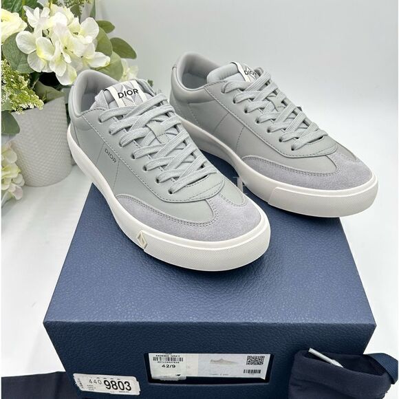 Men’s Dior, B101 low top leather sneakers size 9 made in Italy - Picture 1 of 10